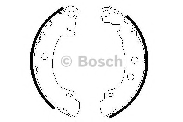 Bosch Σετ Σιαγόνων Φρένων - 0 986 487 550