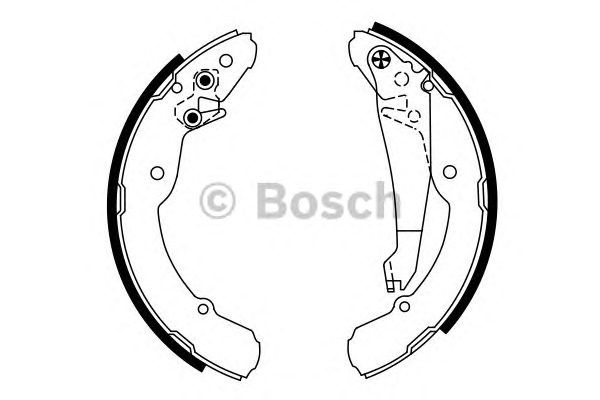 Bosch Σετ Σιαγόνων Φρένων - 0 986 487 555
