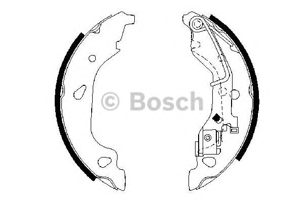 Bosch Σετ Σιαγόνων Φρένων - 0 986 487 596