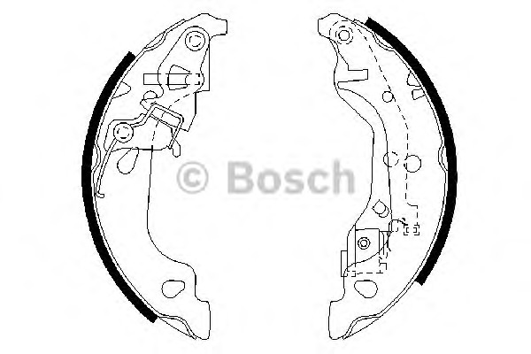 Bosch Σετ Σιαγόνων Φρένων - 0 986 487 597