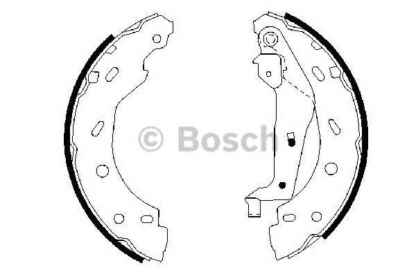 Bosch Σετ Σιαγόνων Φρένων - 0 986 487 600