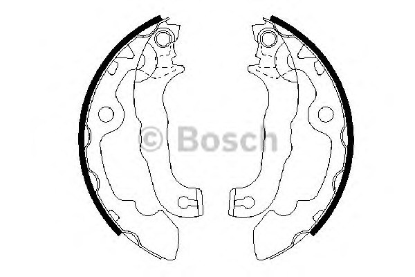 Bosch Σετ Σιαγόνων Φρένων - 0 986 487 633