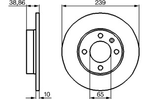 Bosch Δισκόπλακα - 0 986 478 010