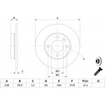 Bosch Δισκόπλακα - 0 986 478 011