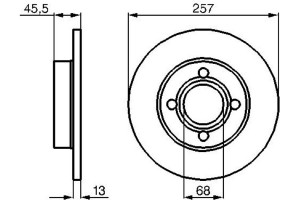 Bosch Δισκόπλακα - 0 986 478 016