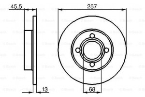 Bosch Δισκόπλακα - 0 986 478 016