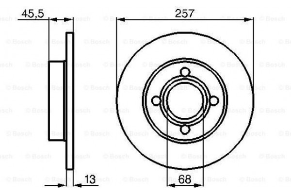 Bosch Δισκόπλακα - 0 986 478 016