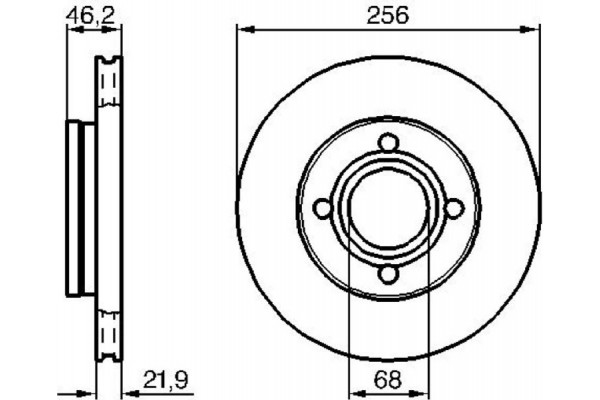 Bosch Δισκόπλακα - 0 986 478 018