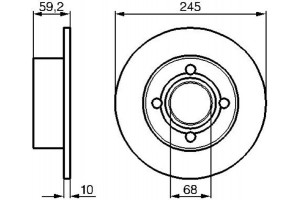 Bosch Δισκόπλακα - 0 986 478 019
