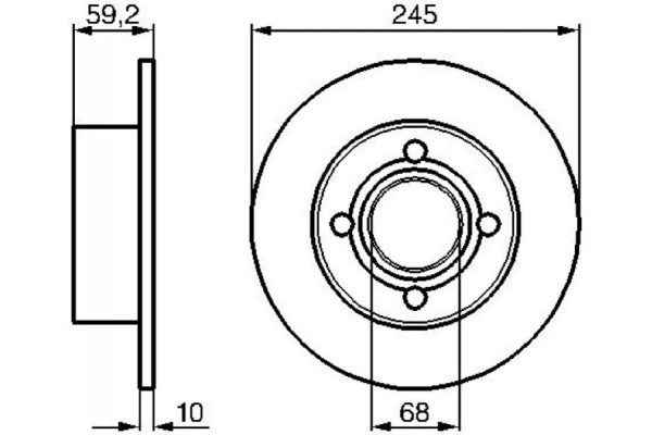 Bosch Δισκόπλακα - 0 986 478 019