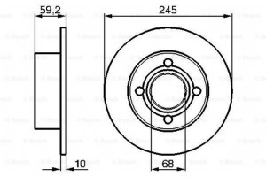 Bosch Δισκόπλακα - 0 986 478 019