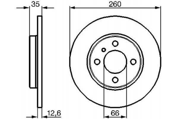 Bosch Δισκόπλακα - 0 986 478 029
