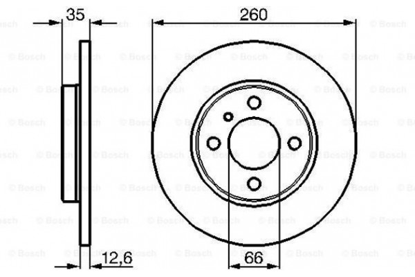 Bosch Δισκόπλακα - 0 986 478 029