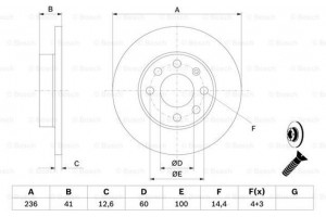 Bosch Δισκόπλακα - 0 986 478 081