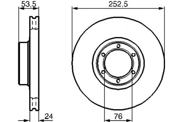 Bosch Δισκόπλακα - 0 986 478 113