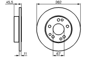 Bosch Δισκόπλακα - 0 986 478 114