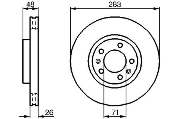 Bosch Δισκόπλακα - 0 986 478 125 Bosch Δισκόπλακα - 0 986 478 125