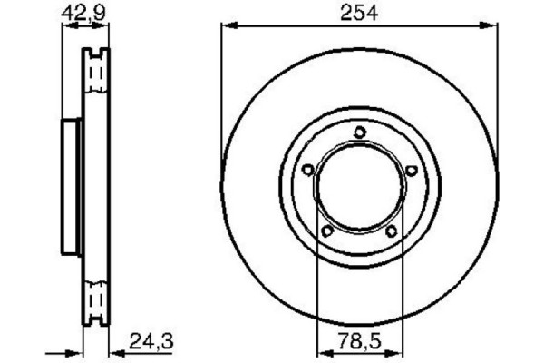 Bosch Δισκόπλακα - 0 986 478 160