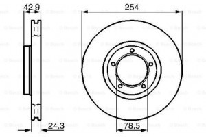 Bosch Δισκόπλακα - 0 986 478 160