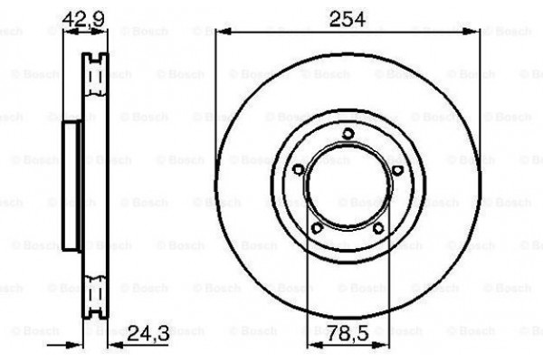 Bosch Δισκόπλακα - 0 986 478 160