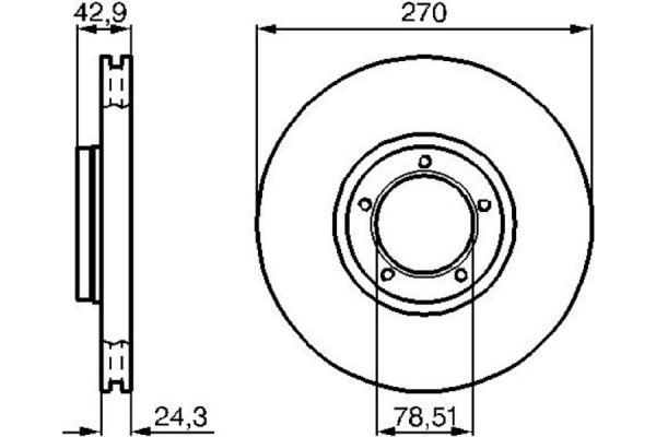 Bosch Δισκόπλακα - 0 986 478 166