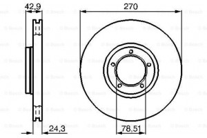 Bosch Δισκόπλακα - 0 986 478 166