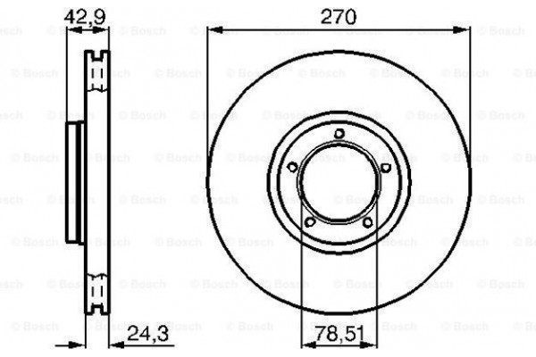 Bosch Δισκόπλακα - 0 986 478 166