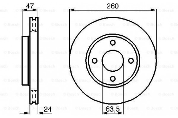 Bosch Δισκόπλακα - 0 986 478 170