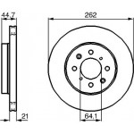 Bosch Δισκόπλακα - 0 986 479 B23 Bosch Δισκόπλακα - 0 986 479 B23