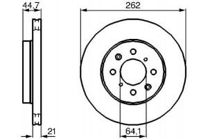 Bosch Δισκόπλακα - 0 986 479 B23