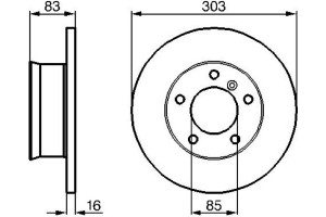 Bosch Δισκόπλακα - 0 986 478 189