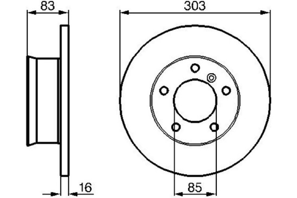 Bosch Δισκόπλακα - 0 986 478 189