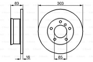 Bosch Δισκόπλακα - 0 986 478 189