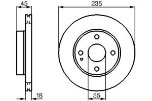 Bosch Δισκόπλακα - 0 986 478 241