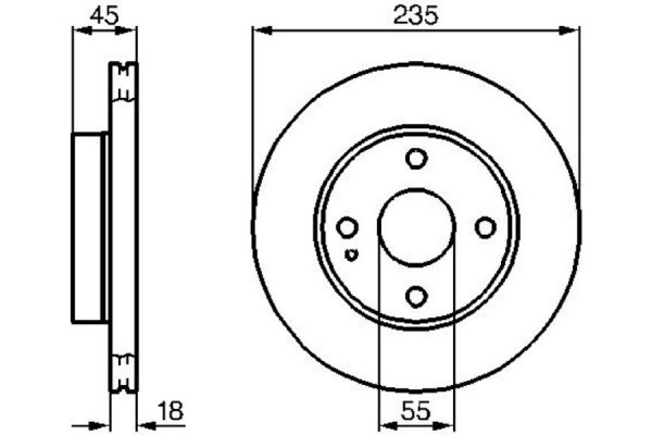 Bosch Δισκόπλακα - 0 986 478 241