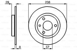 Bosch Δισκόπλακα - 0 986 478 246