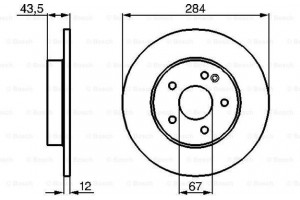 Bosch Δισκόπλακα - 0 986 478 262