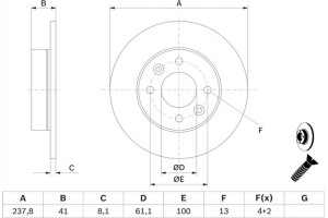 Bosch Δισκόπλακα - 0 986 478 273
