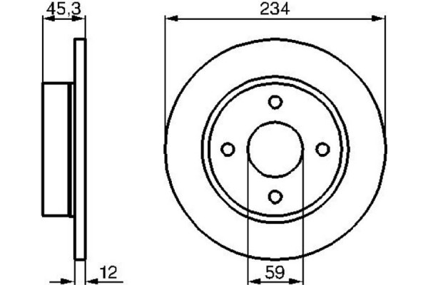 Bosch Δισκόπλακα - 0 986 478 288
