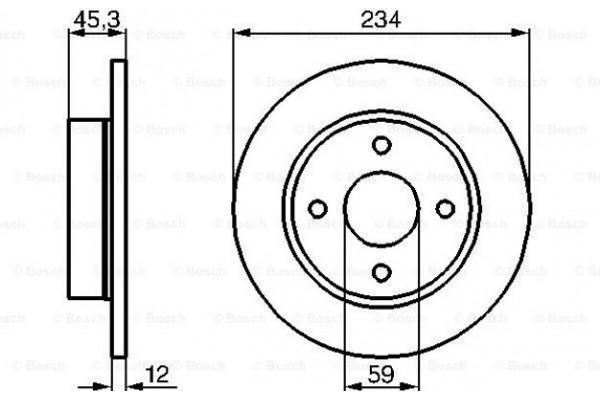 Bosch Δισκόπλακα - 0 986 478 288