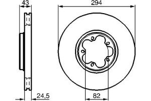 Bosch Δισκόπλακα - 0 986 478 303