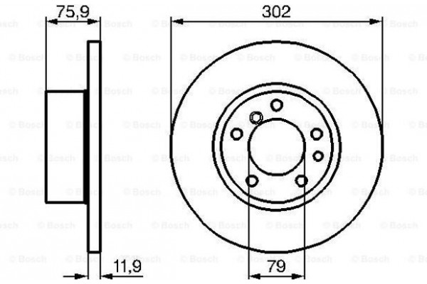 Bosch Δισκόπλακα - 0 986 478 319