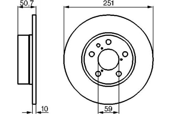 Bosch Δισκόπλακα - 0 986 478 341