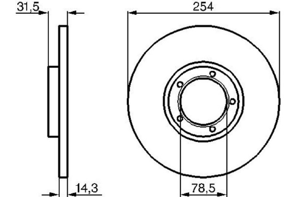 Bosch Δισκόπλακα - 0 986 478 345