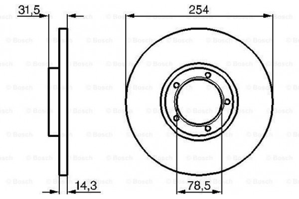 Bosch Δισκόπλακα - 0 986 478 345