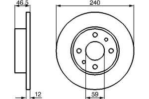 Bosch Δισκόπλακα - 0 986 478 353