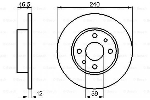 Bosch Δισκόπλακα - 0 986 478 353