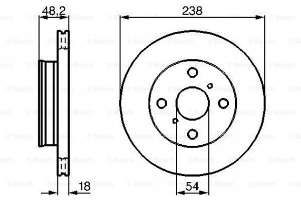 Bosch Δισκόπλακα - 0 986 478 385