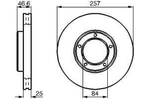 Bosch Δισκόπλακα - 0 986 478 397