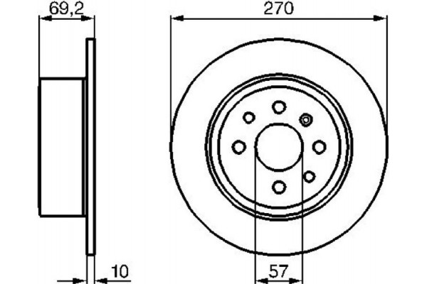 Bosch Δισκόπλακα - 0 986 478 420